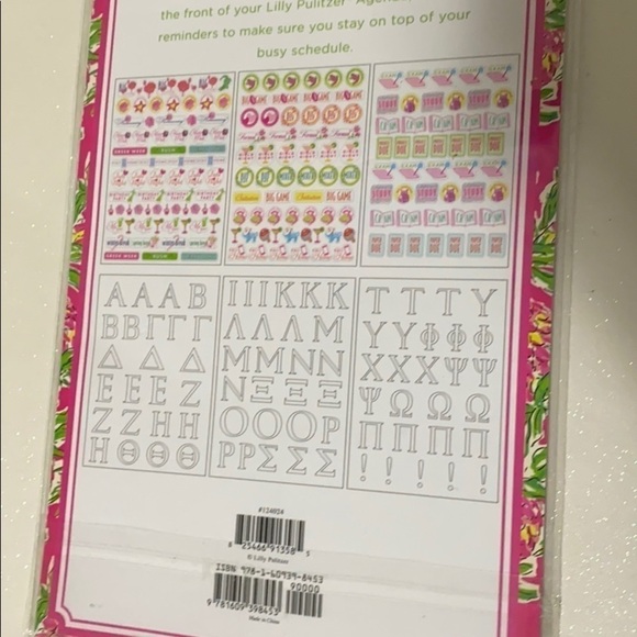 Lilly Pulitzer Greek Sticker Sets - Picture 5 of 5